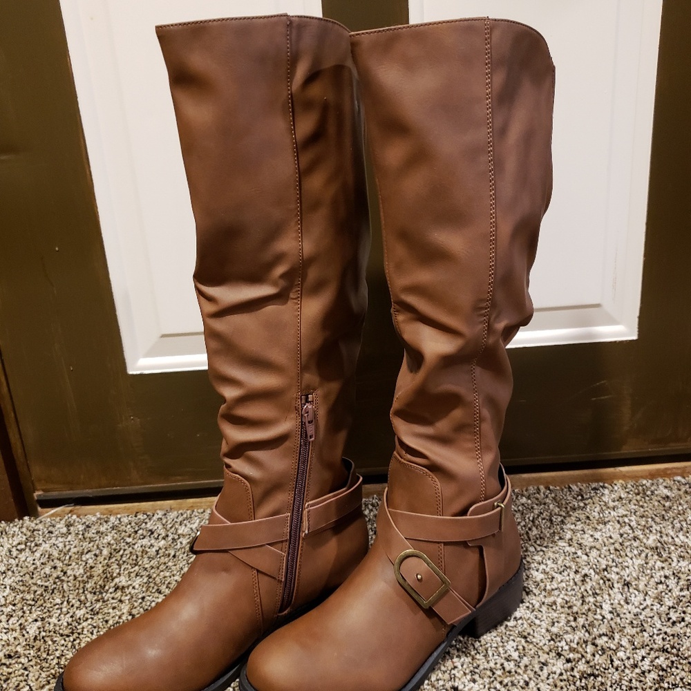Apt 9 brown knee high boots